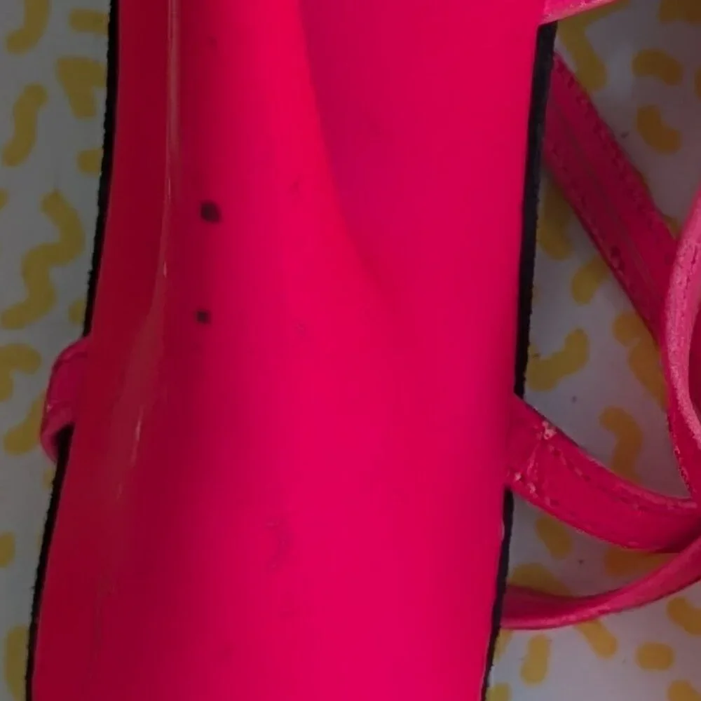 Luscious Neon Pink Glowing Platform Heels Size 7 - Picture 8 of 10